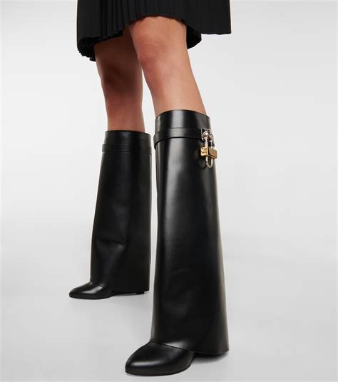 givenchy rita shark tooth knee boots|givenchy shark lock shoes.